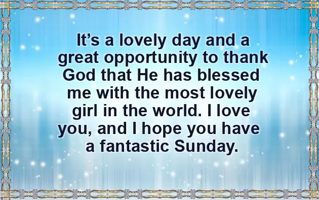 Sunday Night Greetings