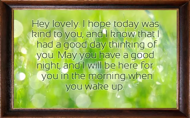 Romantic Good Night Wishes For Her