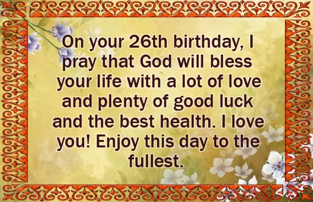 26Th Birthday Wishes For Boyfriend