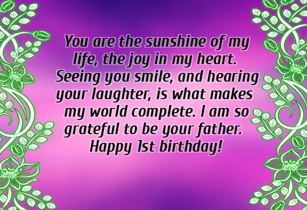 1St Birthday Quotes For Son From Father 1St Birthday Quotes For Son From Father