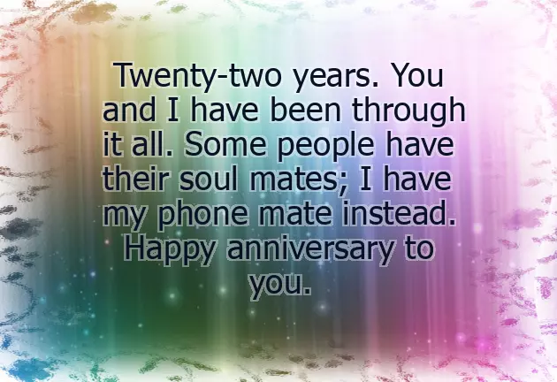 Happy 22Nd Anniversary