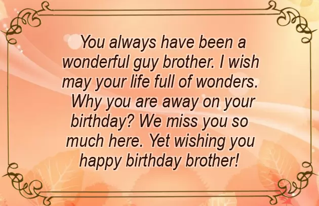 Best Birthday Wishes In Brother
