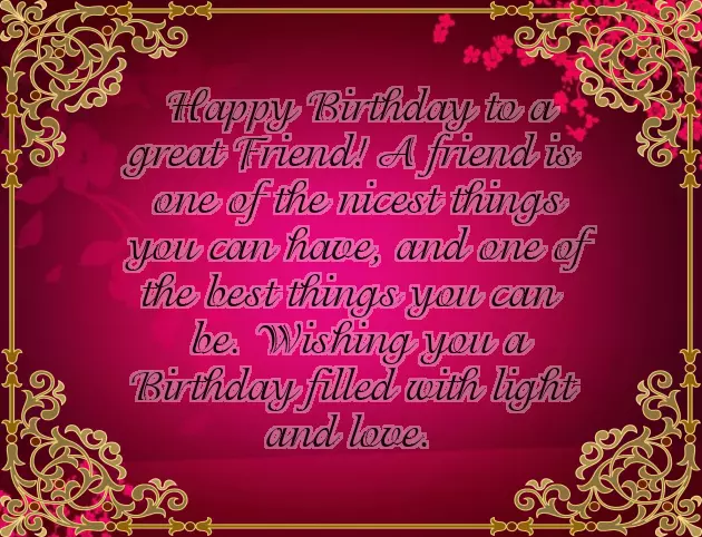 Birthday Wishes Lines For Friend