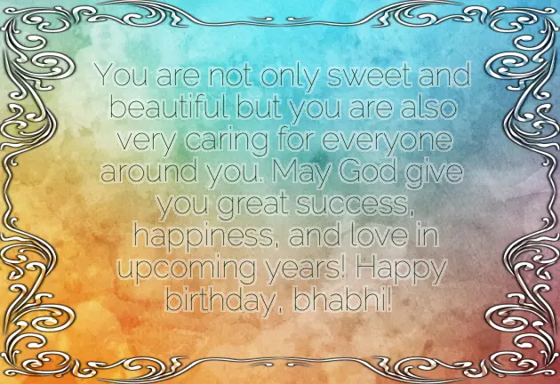 Bhabhi Birthday Msg
