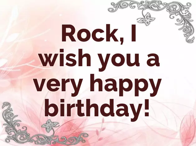 Happy Birthday Rock