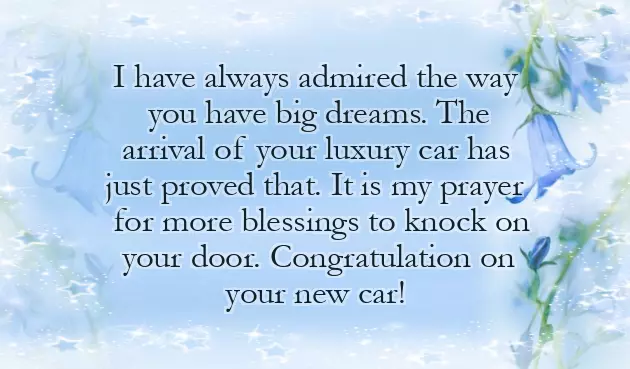 Congrats On Your New Car Quotes