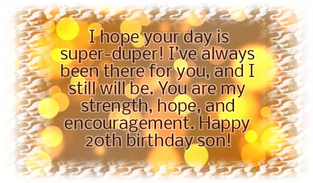 20Th Birthday Son