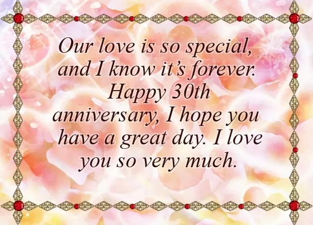 30Th Wedding Anniversary Quotes For Wife