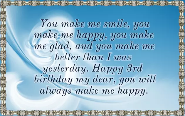 Birthday Quotes 3 Years Old Girl