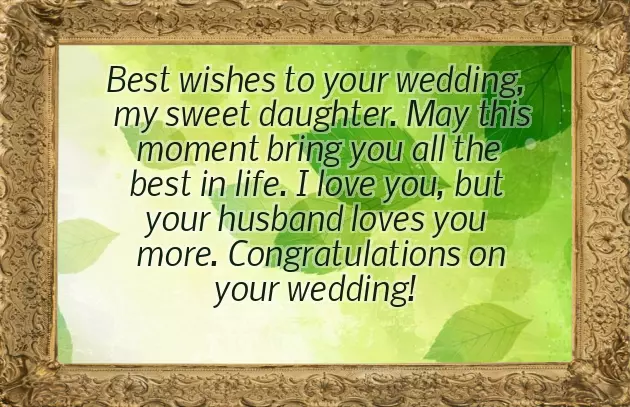 Daughters Wedding Wishes Daughters Wedding Wishes