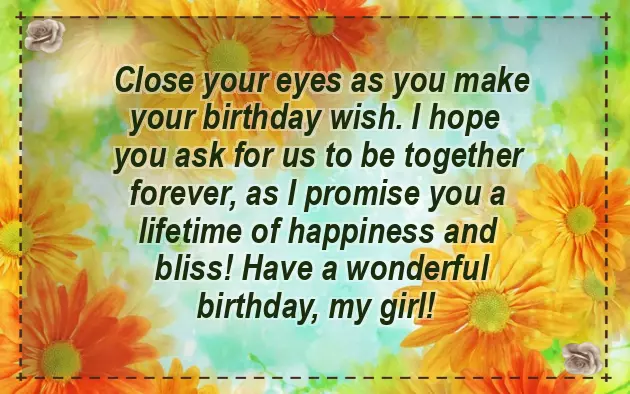 Birthday Wishes For Your Lovely Girlfriend