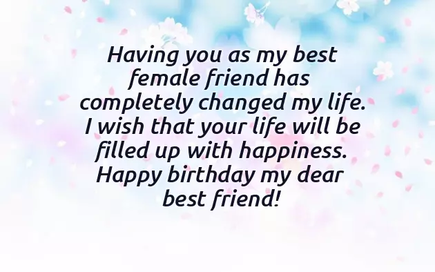 Happy Birthday To A Girl Best Friend