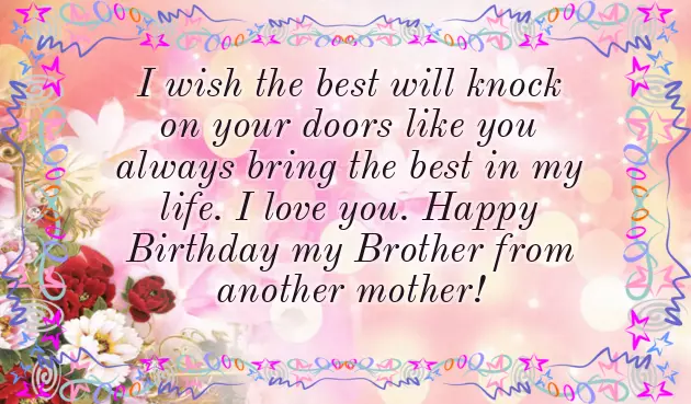 Happy Birthday Quotes For Brother From Another Mother