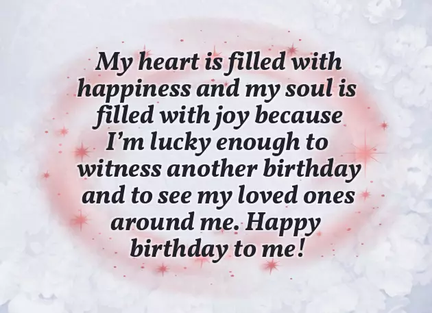 Nice Birthday Wishes For Myself