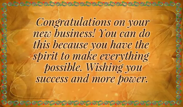 Congratulations On Your New Business Congratulations On Your New Business