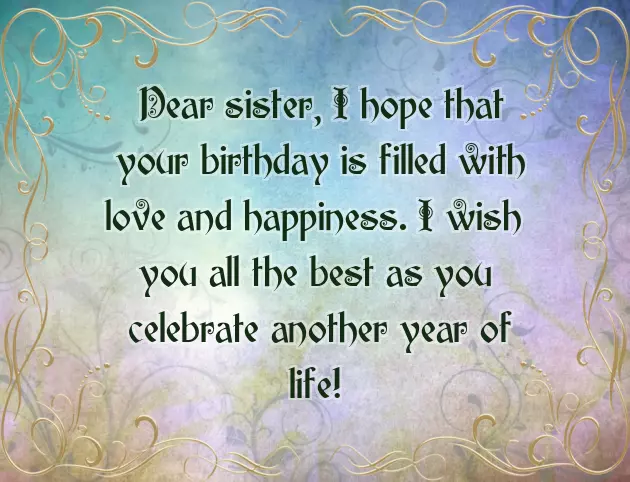 Birthday Sis Quotes Birthday Sis Quotes