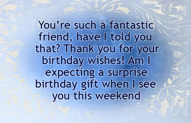 Thank You Note For Birthday Greetings