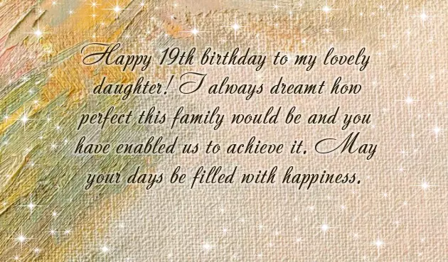 Happy 19Th Birthday Daughter