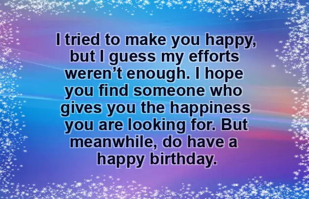 Birthday To My Ex Girlfriend