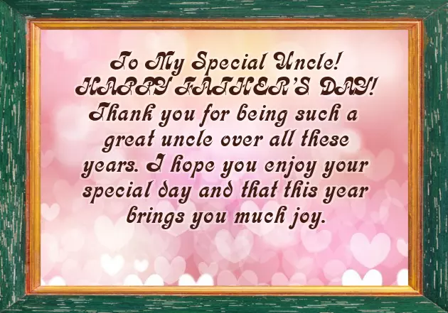 Happy Fathers Day Message To An Uncle
