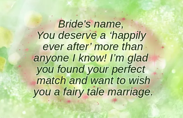 Bridal Shower Congratulations