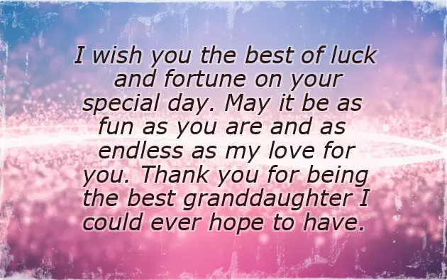 Happy Birthday Greetings To A Granddaughter