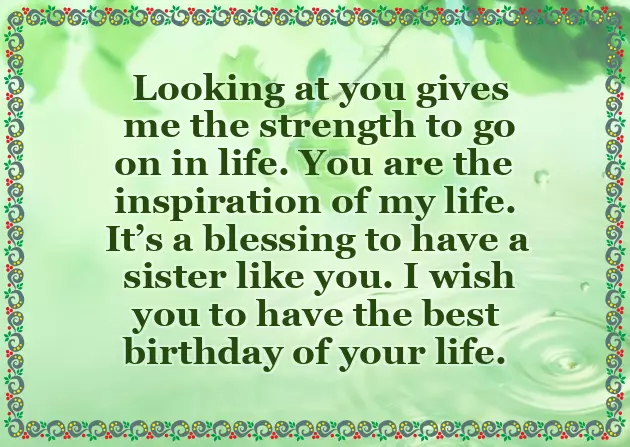 Birthday Wishes On Sister