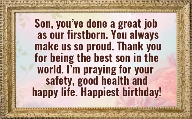 Happy Birthday To My Oldest Son