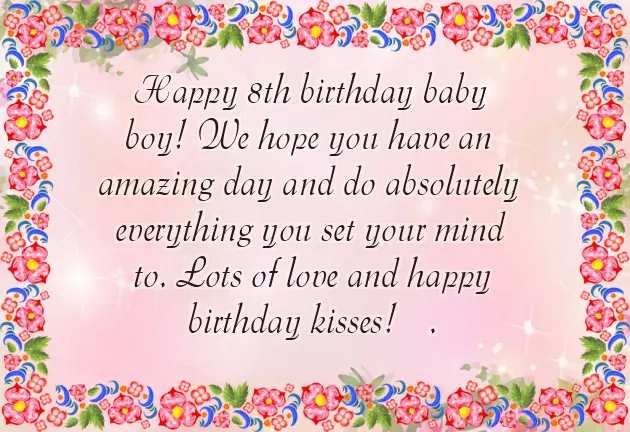 Birthday Wishes For 8 Year Old Daughter Birthday Wishes For 8 Year Old Daughter