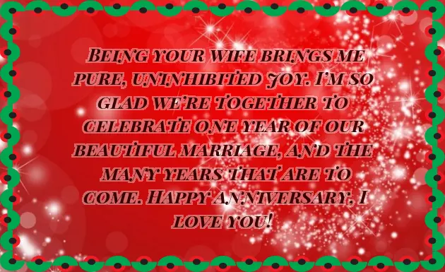 Hubby First Wedding Anniversary Wishes For Husband