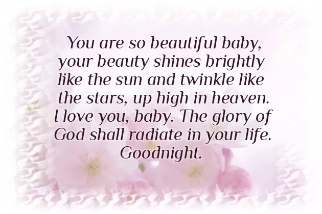 Good Night Flower For Sister