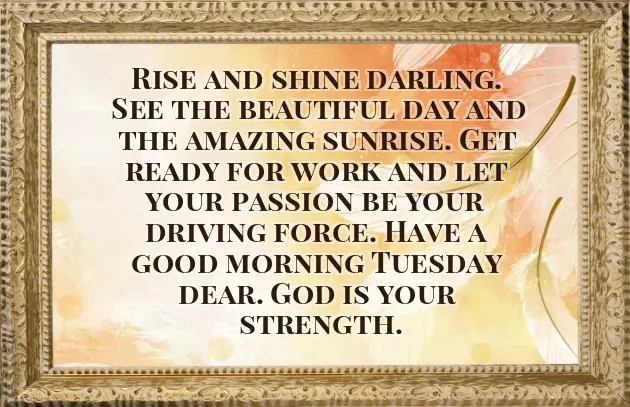 Greetings For Tuesday