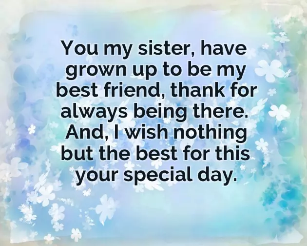 Best Lines For Sister On Her Birthday Best Lines For Sister On Her Birthday