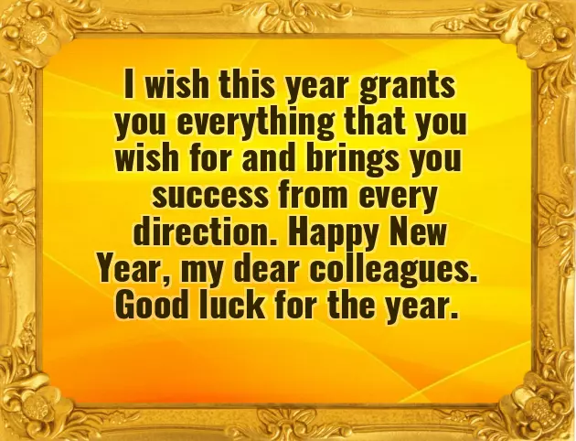 New Year Wishes For Business Colleagues