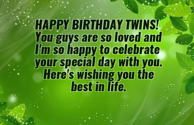 Birthday Wishes For Twins