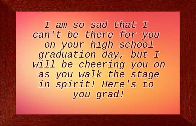 Personal Graduation Message