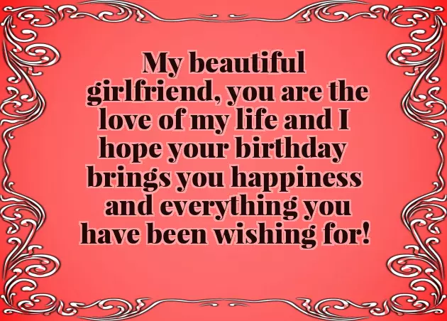 Unique Birthday Wish For Girlfriend