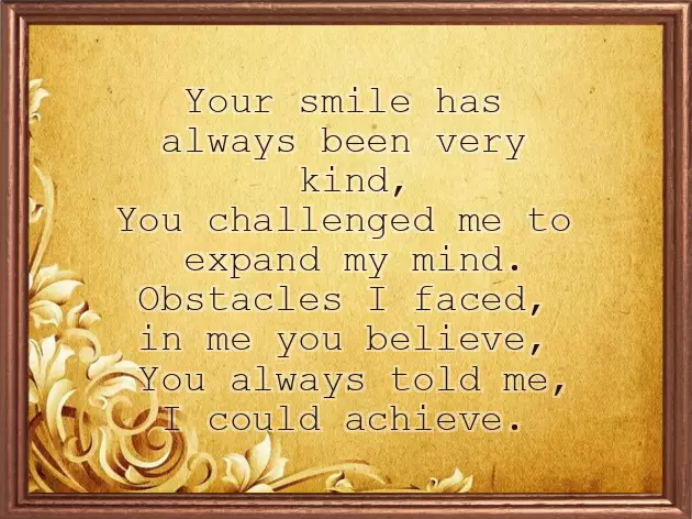 Poem For Appreciation Poem For Appreciation