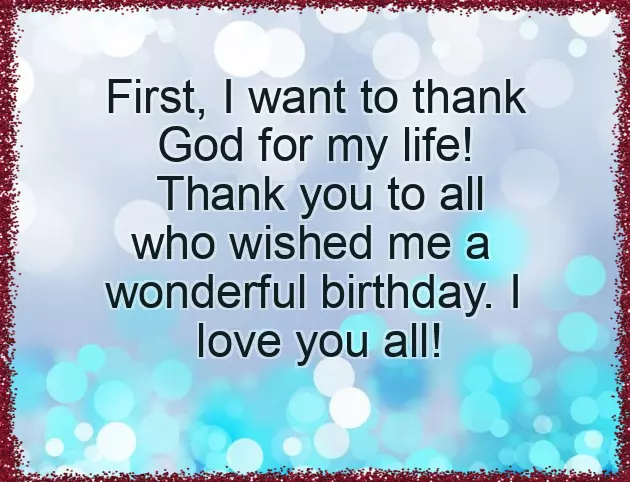 Thank You For Saying Happy Birthday