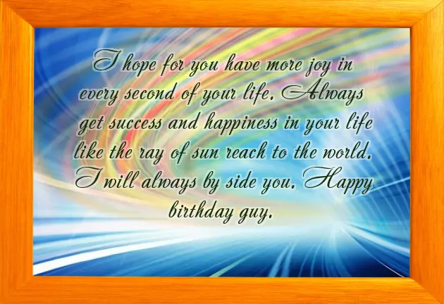 Birthday Wishes For A Man Friend