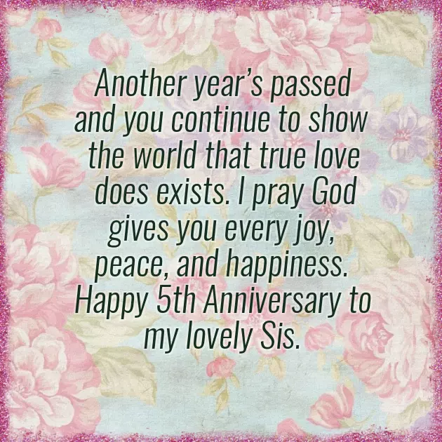 Wedding Anniversary Wishes For Brother And Sister