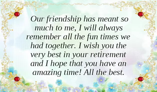 Retirement Wishes To Daddy