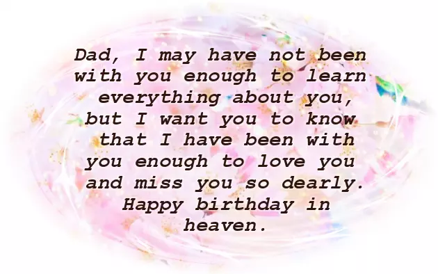 Birthday Wishes For Passed Away Dad