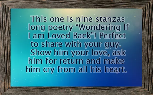 Love Poems For My Boyfriend