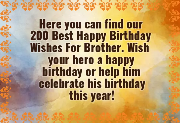 Real Brother Birthday Wishes Real Brother Birthday Wishes