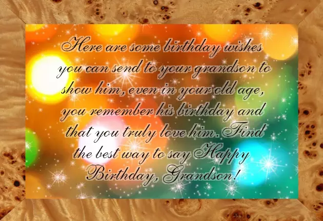 Birthday Wishes For Little Grandson