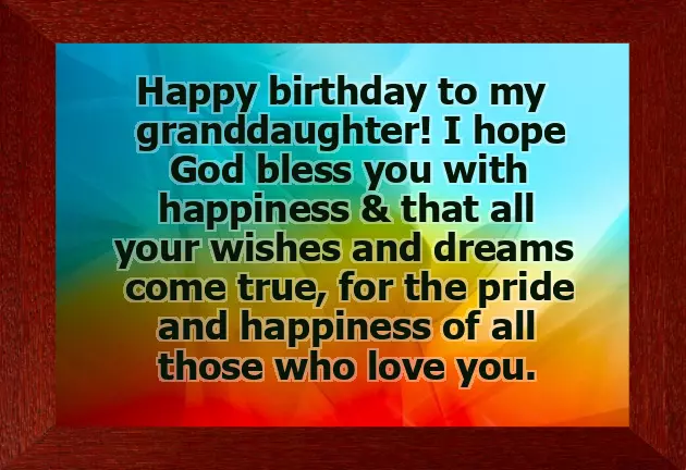 Birthday Wishes For A Great Granddaughter