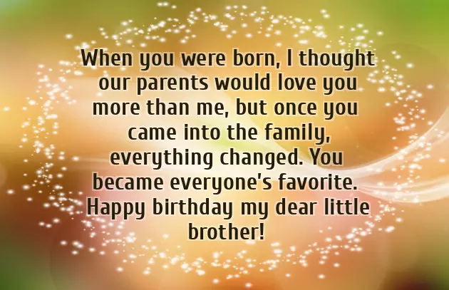 Birthday Wishes For Younger Brother From Elder Brother