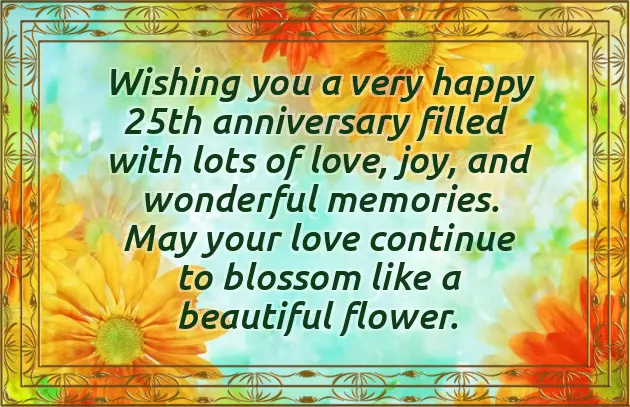 Parents 25Th Anniversary Wishes