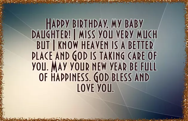 Daughter In Heaven Birthday Poem